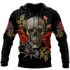 Love Skull red 3D all over printed for man and women QB06042001-Apparel-PL8386-Hoodie-S-Vibe Cosy™