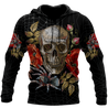 Love Skull red 3D all over printed for man and women QB06042001-Apparel-PL8386-Hoodie-S-Vibe Cosy™