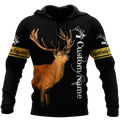 Custom Name - Love Deer 3D All Over Printed Shirts For Men And Woman