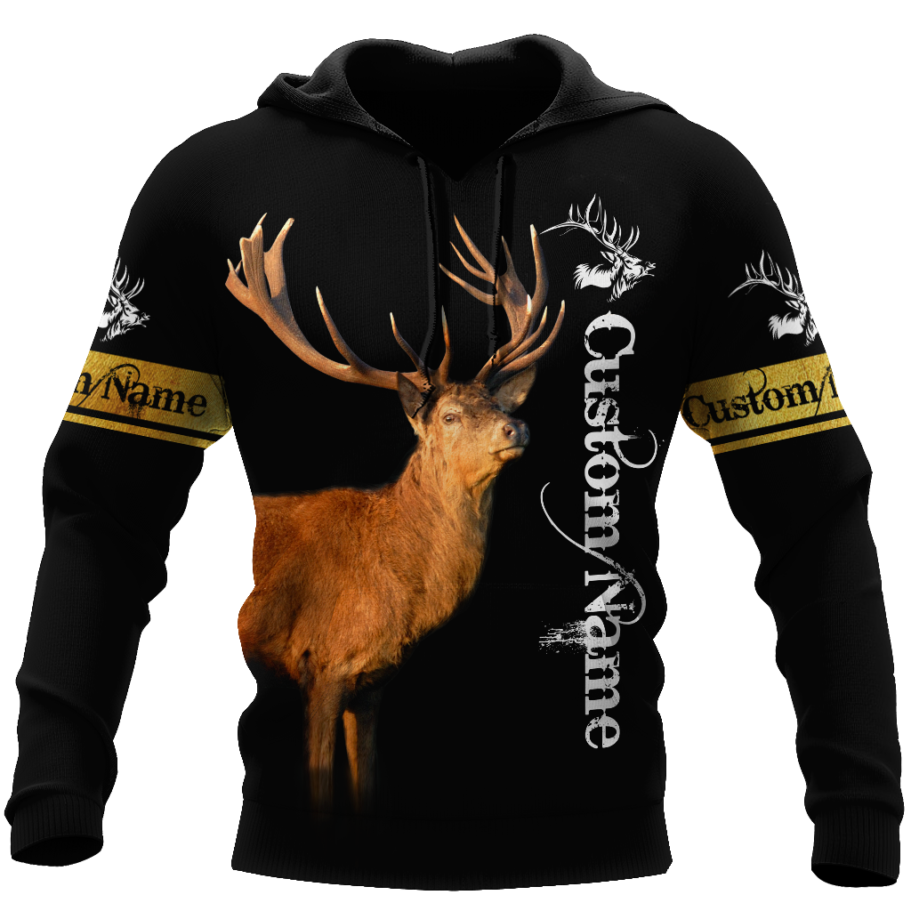 Custom Name - Love Deer 3D All Over Printed Shirts For Men And Woman