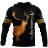 Custom Name - Love Deer 3D All Over Printed Shirts For Men And Woman