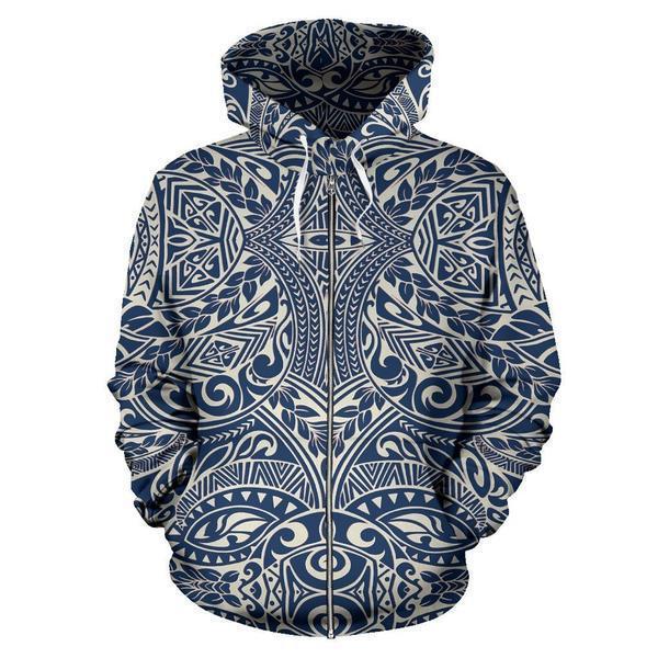 Polynesian Tribal Hoodie 14 - AH - J4-ALL OVER PRINT HOODIES (P)-Phaethon-Hoodie-S-Vibe Cosy™