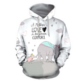 3D All Over Print Love Mother Elephant Shirt and short for man and women PL-Apparel-PL8386-Hoodie-S-Vibe Cosy™