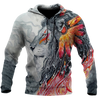 Native Lion Over Printed Hoodie