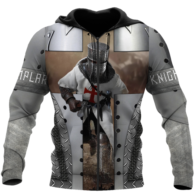 Premium Iron Pattern Knight Templar All Over Printed Shirts For Men And Women MEI