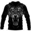 Tiger Back And White 3D All Over Printed Shirts For Men and Women DQB08202004