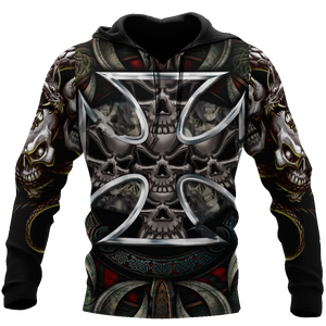 Premium All Over Printed Skull Cross Shirts MEI