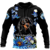 3D Dachshund and Flower Unisex Shirts