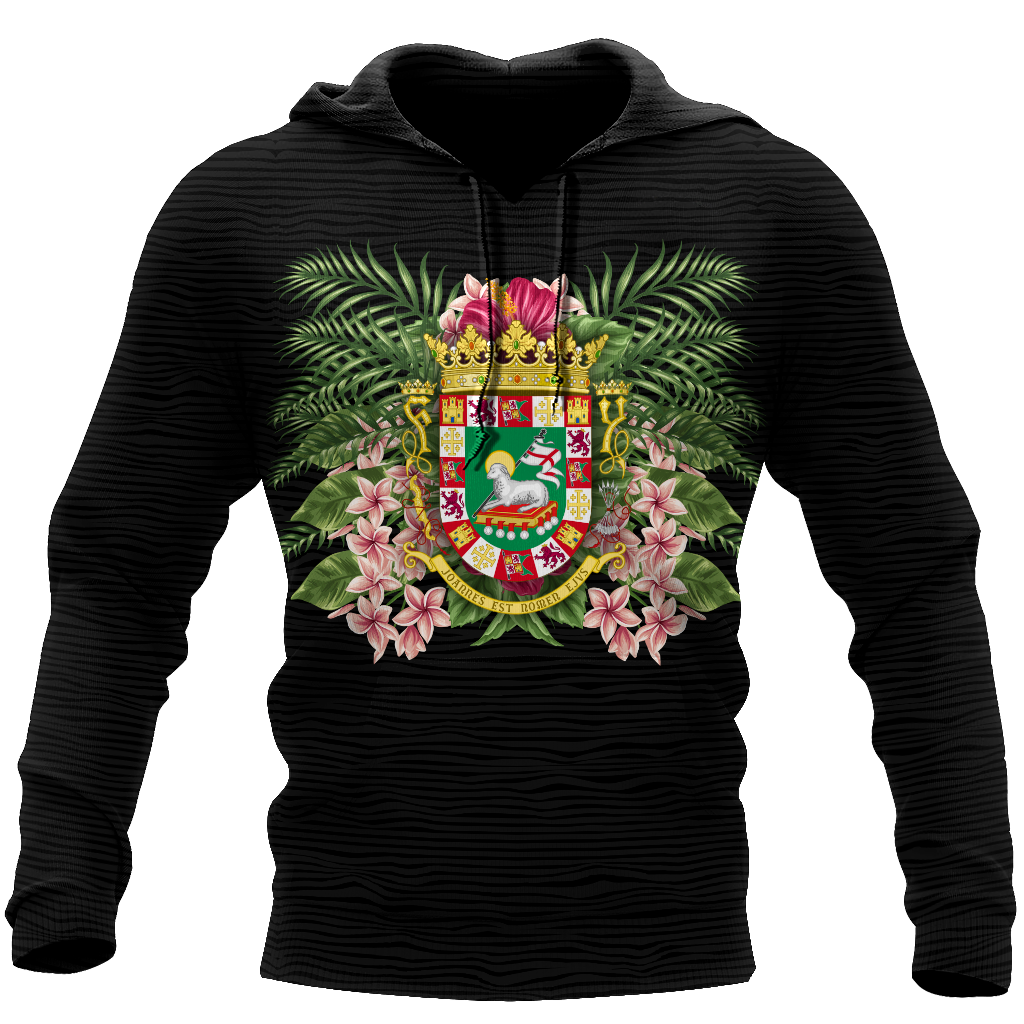 Puerto Rico Coat of Arms 3D All Over Print Shirts And Short TH20061603S-Apparel-TQH-Hoodie-S-Vibe Cosy™