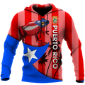 Puerto Rico Caribbean Frog Shirts TH20061608S-Apparel-TQH-Hoodie-S-Vibe Cosy™