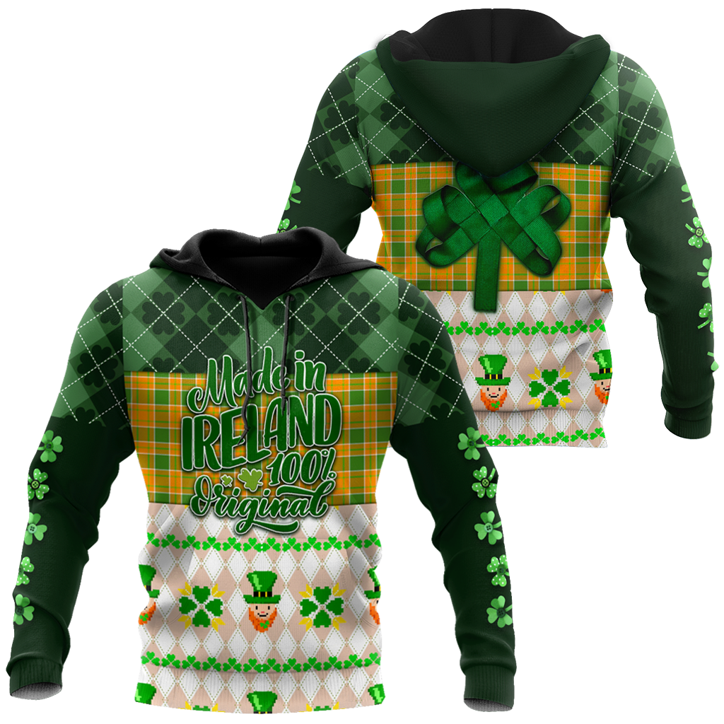 Irish St.Patrick day 3d hoodie shirt for men and women TNA10302003PT