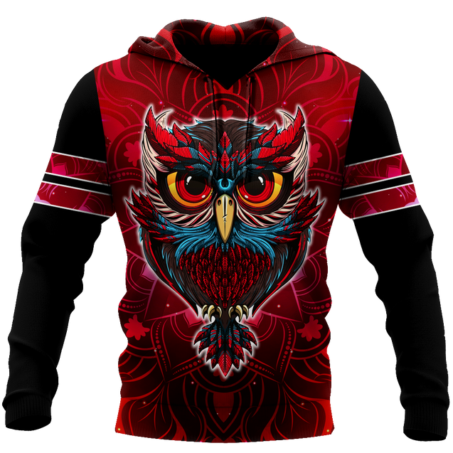 Owl 3d hoodie shirt for men and women QB05132003-Apparel-HG-Hoodie-S-Vibe Cosy™