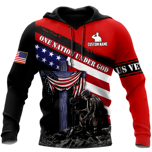 One Nation Under God US Veteran 3D All Over Printed Shirts TNA11032003