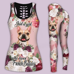 French Bulldog Dog Combo Tank top + Legging Outfit for women PL280314-Apparel-PL8386-S-S-Vibe Cosy™