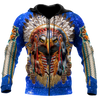 Eagle Native American Blue Galaxy 3D All Over Printed Shirts DA140920202-LAM