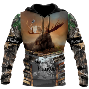 Premium Great Wood Moose Hunter All Over Printed Unisex Shirts