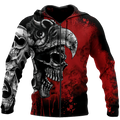 Love Skull 3D all over printed for man and women-Apparel-PL8386-Zipped Hoodie-S-Vibe Cosy™