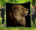 Lion 3D Full Printing Soft and Warm Quilt