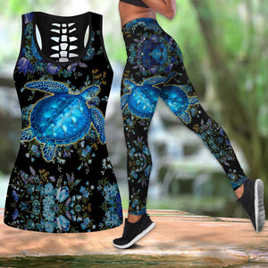 Turtle hawaii legging + hollow tank combo HAC240406-Apparel-HG-S-S-Vibe Cosy™