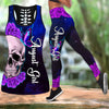 August Girl- Skull And Butterfly  Combo Tank Top + Legging DQB08282001