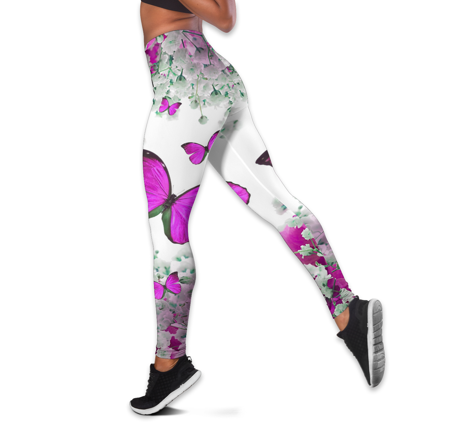 Beautiful Butterfly Combo Tank + Legging QB05192006-Apparel-TA-S-S-Vibe Cosy™