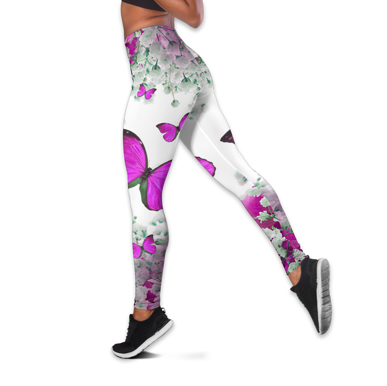 Beautiful Butterfly Combo Tank + Legging QB05192006-Apparel-TA-S-S-Vibe Cosy™