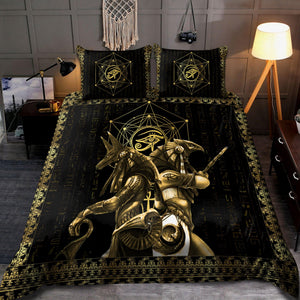 Ancient Egyptian Eye of Ra God Bedding Set-MEI