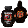 All Over Printed Firefighter's Wife Hoodie MEI