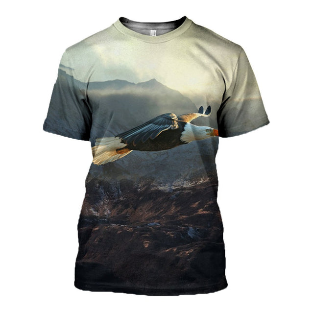 3D AOP Printed Eagle Clothes-Apparel-Phaethon-T-Shirt-S-Vibe Cosy™