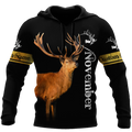 Premium November Deer Customize Name 3D All Over Printed Shirts