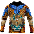 Eagle Native American Hoodie 3D All Over Printed Shirts LAM2019091-LAM