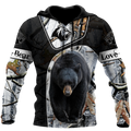 All Over Printed Bear Hoodie MEI09302001-MEI