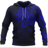 Maori Tattoo Style Hoodie - Blue A7-Apparel-Khanh Arts-Hoodie-S-Vibe Cosy™