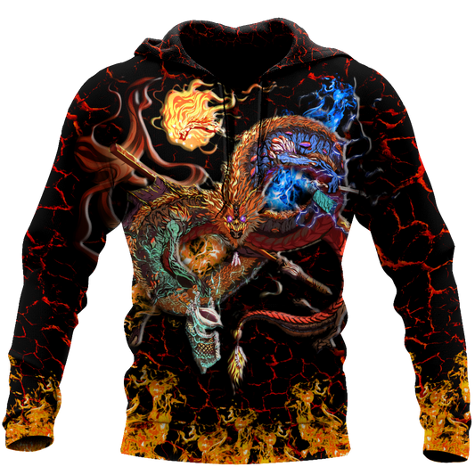Maui taniwha art new zealand 3d all over printed shirt and short for man and women-Apparel-PL8386-Hoodie-S-Vibe Cosy™