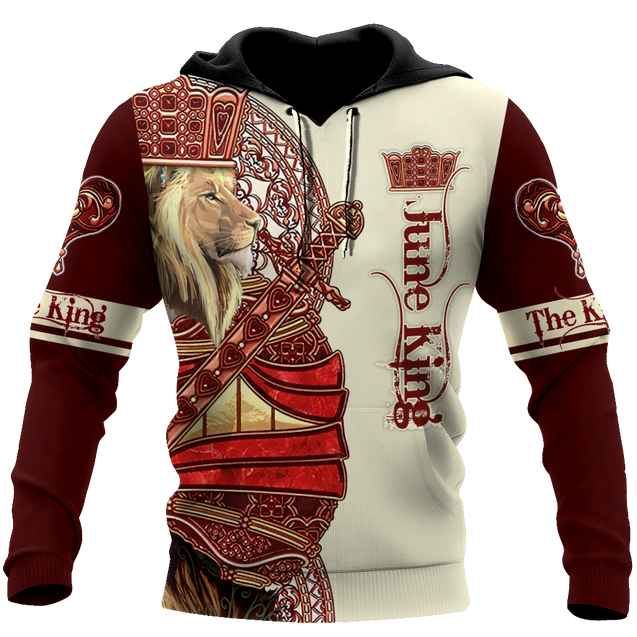 June King Lion 3D All Over Printed Unisex Shirts