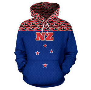 New Zealand Maori All Over Hoodie - BN09-Apparel-Khanh Arts-Hoodie-S-Vibe Cosy™