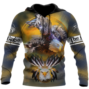 Eagle 3D All Over Printed Shirts For Men & Women-Apparel-TA-Hoodie-S-Vibe Cosy™