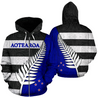 Aotearoa-New Zealand Hoodie Silver Fern TH5-Apparel-Khanh Arts-Zipped Hoodie-S-Vibe Cosy™