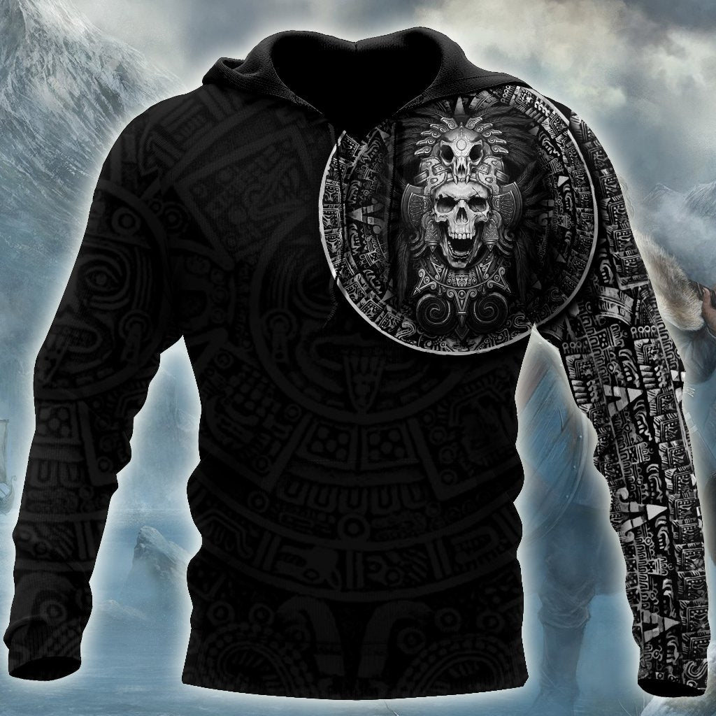 Mexican Aztec Warrior 3D All Over Printed Shirts For Men and Women QB07022001-Apparel-TA-Hoodie-S-Vibe Cosy™