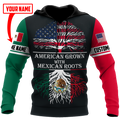 Persionalized American Grown With Mexican Roots 3D All Over Printed Shirts