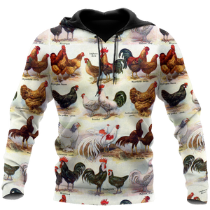 Premium Rooster 3D All Over Printed Unisex Shirts