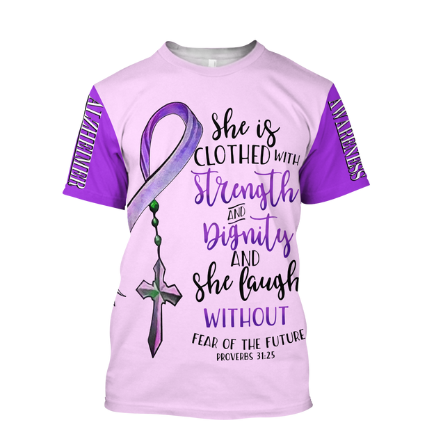 Alzheimer awareness Bible Verse 3D All Over Printed Shirts For Men and Women HHT04082002