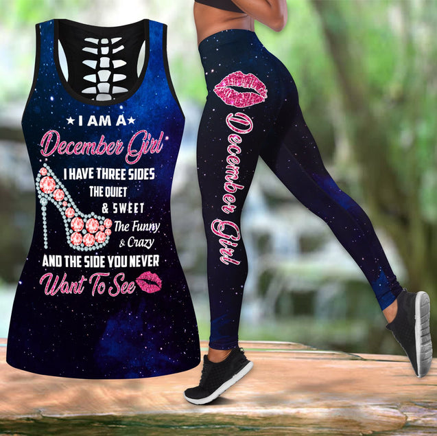 December Girl-I Have 3 Sides Combo Tank Top + Legging DQB08182010S