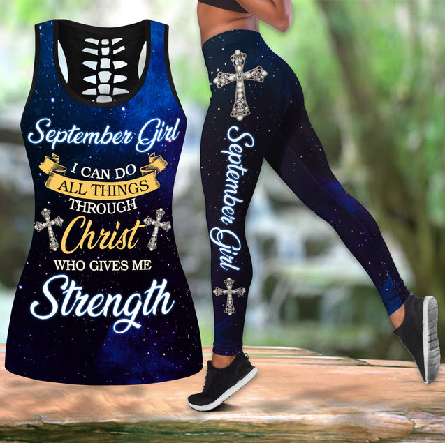 September Girl-Jesus Combo Tank Top + Legging DQB08122006S