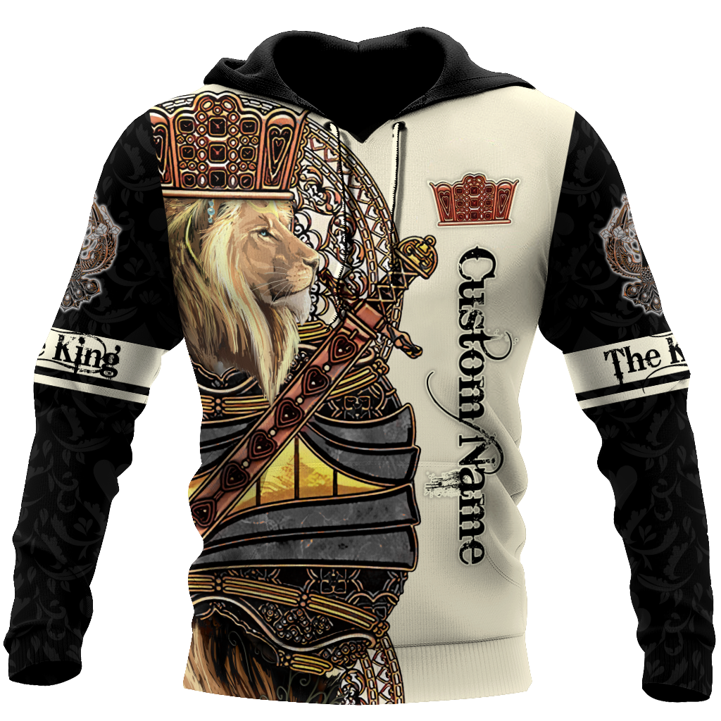 Custom Name King Lion 3D All Over Printed Unisex Shirts