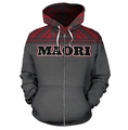 Maori All Over Zip-Up Hoodie - BN04-Apparel-Khanh Arts-Hoodie-S-Vibe Cosy™