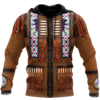 Native Cowboy Jacket No5 Cosplay 3D Over Printed Unisex Deluxe Hoodie ML