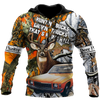 Hunting Bucks and Driving Trucks 3D All Over Print Hoodie DQB09242001