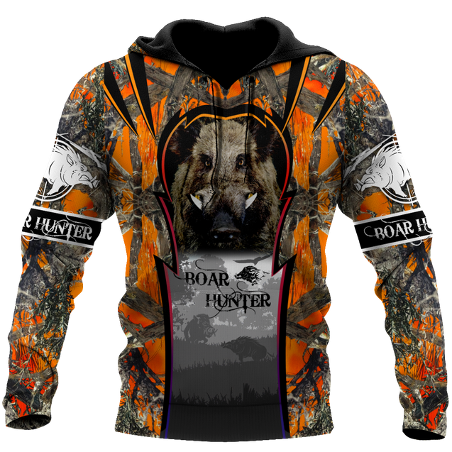 All Over Printed Boar Hunter Hoodie MEI09162002 -MEI