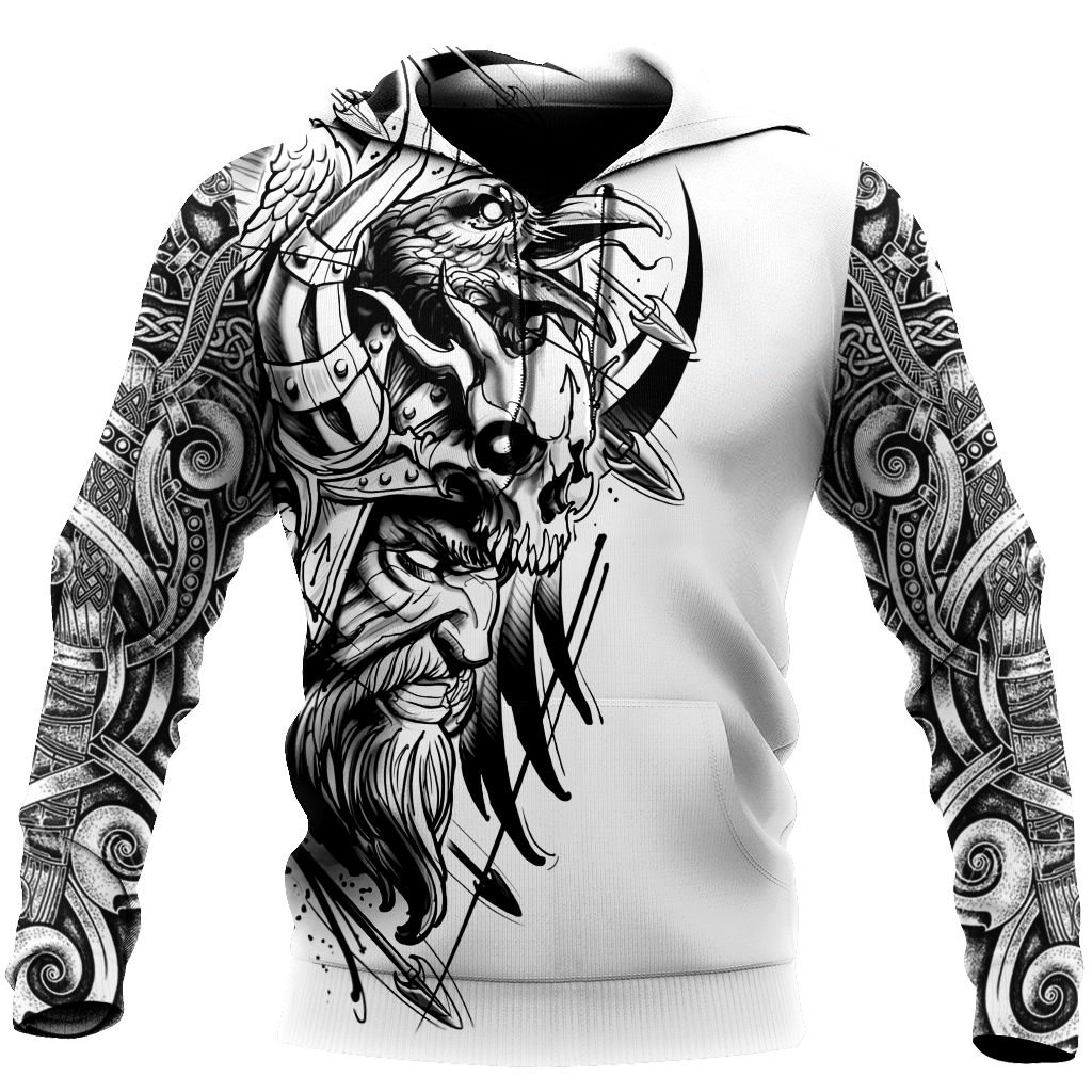 Love Viking tattoos 3D all over printed for man and women-Apparel-PL8386-Hoodie-S-Vibe Cosy™